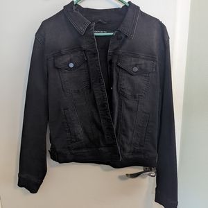 Black denim jacket